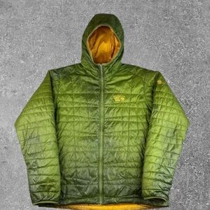 Men's Lightweight Hooded Puffer Jacket - Olive Green
